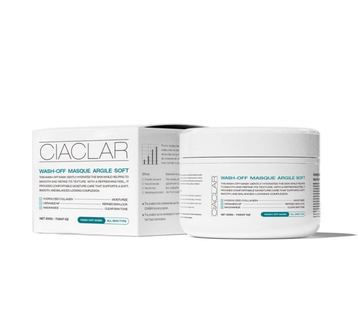 CIACLAR LEZE Wash-Off Masque Argile Soft 200g