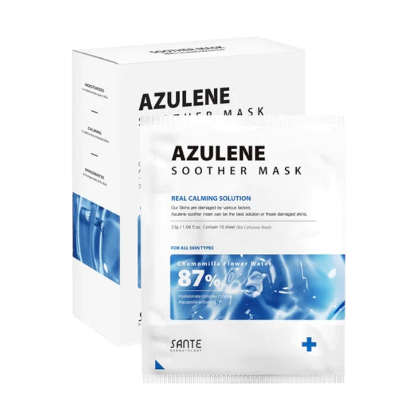 SANTE AZULENE Soother Mask Real Calming solution 10ea – K-beautyday